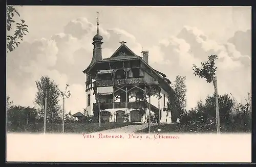 AK Prien a. Chiemsee, Ansicht der Villa Rabeneck