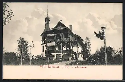 AK Prien / Chiemsee, Ansicht vom Hotel Villa Rabeneck