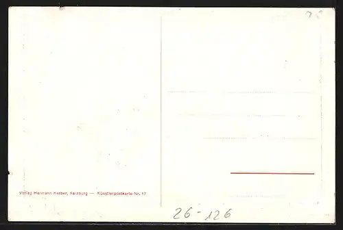 Künstler-AK Edward Theodore Compton: Salzburg, vom Mozarthäuschen
