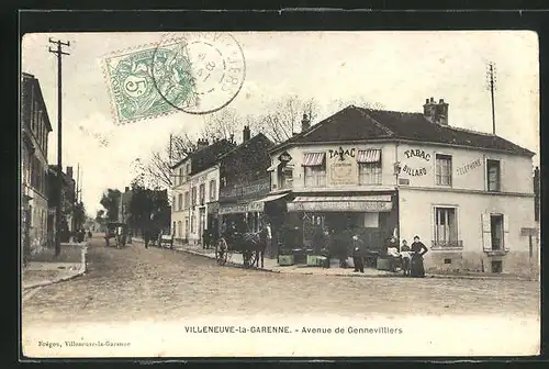 AK Villeneuve-la-Garenne, Avenue de Gennevilliers