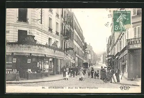 AK Suresnes, Rue du Mont-Valerien
