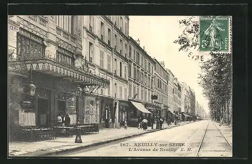 AK Neuilly-sur-Seine, L`Avenue de Neuilly, Restaurant Gallice