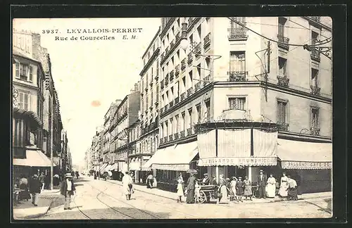 AK Levallois-Perret, Rue de Courcelles, Strassenpartie