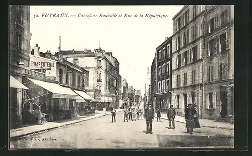 AK Puteaux, Carrefour Rousselle et Rue de la Republique