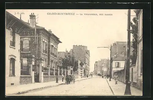 AK Grand-Montrouge, La Vinaigrerie, Rue Barbes