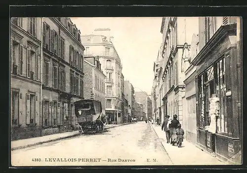AK Levallois-Perret, Blick in die Rue Danton