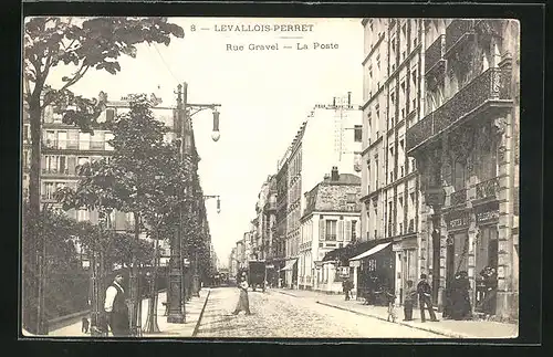 AK Levallois-Perret, Rue Gravel - La Poste