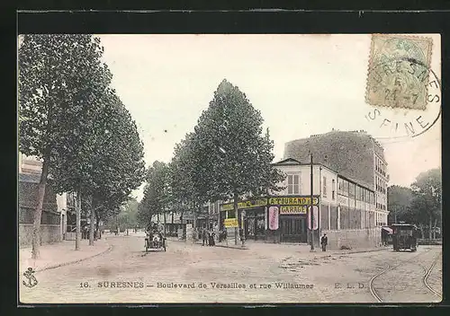 AK Suresnes, Boulevard de Versailles et rue Willaumes