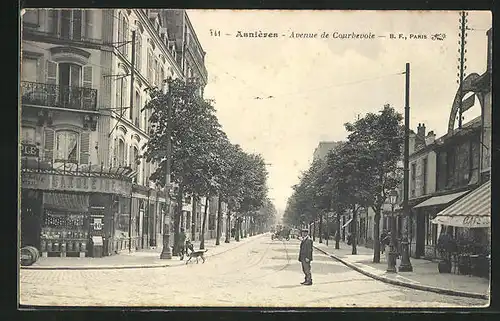 AK Asniéres, Avenue de Courbevoie