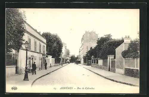 AK Asniéres, Rue de Colombes