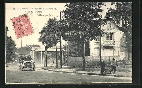 AK Suresnes, Boulevard de Versailles Villa du Journal