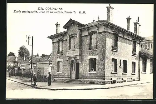 AK Colombes, Ecole maternelle, Rue de la Reine-Henriette