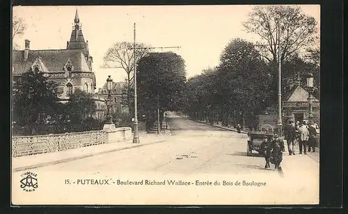 AK Puteaux, Boulevard Richard-Wallace, Entree du Bois de Boulogne