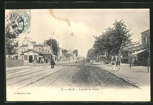 AK Rueil, Vue en Avenue de paris