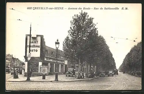 AK Neuilly-sur-Seine, Avenue du Roule - Rue de Sablonville