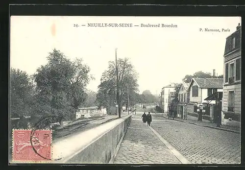 AK Neuilly-sur-Seine, Boulevard Bourdon