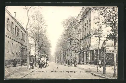 AK Montrouge, Avenue de la République - Les Ecoles