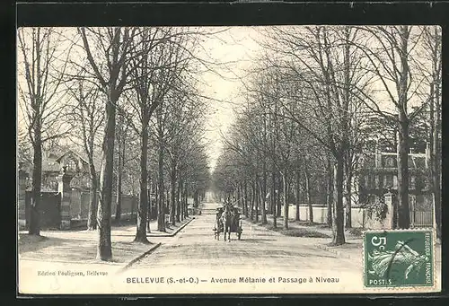 AK Bellevue, Avenue Mélanie et Passage à Niveau