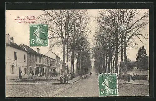 AK Châtenay, Avenue de Versailles, Côté Versailles