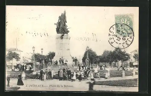AK Puteaux, Place de la Defense et Monument