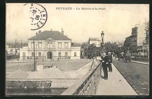 AK Puteaux, la Mairie et le Pont