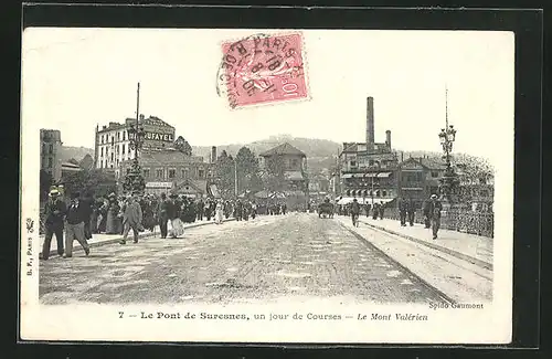 AK Suresnes, le Pont, le Mont Valerien