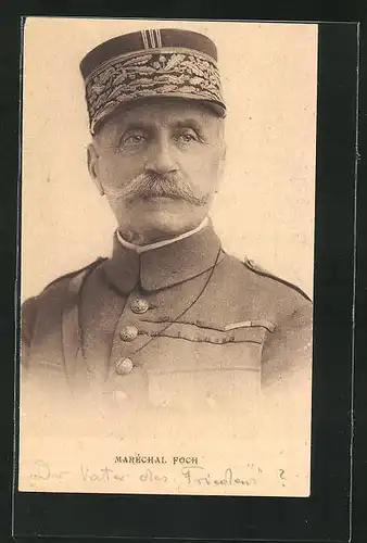 AK Oberbefehlshaber Ferdinand Foch in Uniform