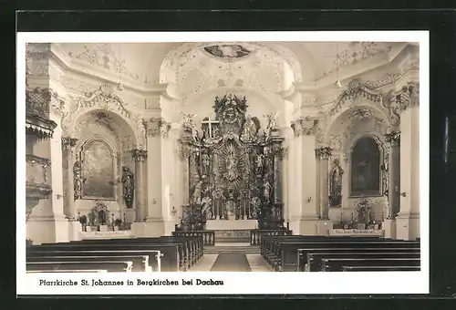 AK Bergkirchen, Pfarrkirche St. Johannes, Innenansicht