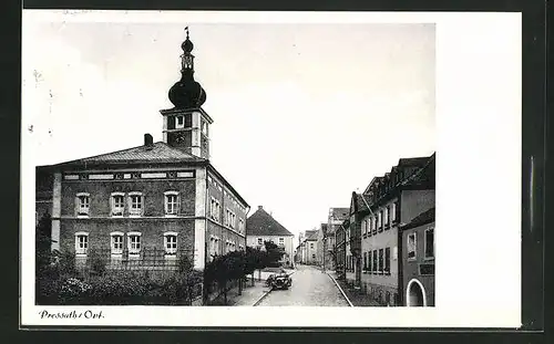 AK Pressath / Opf., Strassenpartie am Rathaus