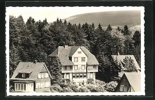AK Braunlage / Harz, Hotel-Haus am Waldeshang