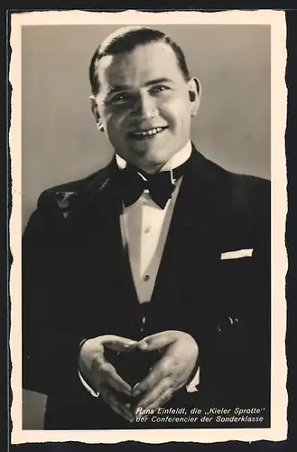 AK Die Kieler Sprotte Hans Einfeldt, Varietekünstler
