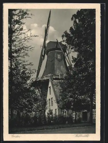 AK Emden, Ansicht der Wallmühle