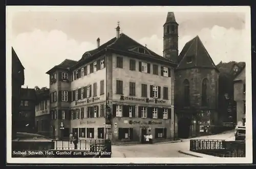 AK Schwäbisch Hall, Gasthof zum goldnen Ritter