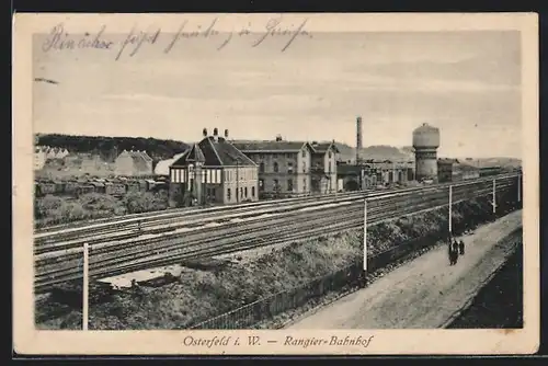 AK Osterfeld i. W., Partie am Rangier-Bahnhof