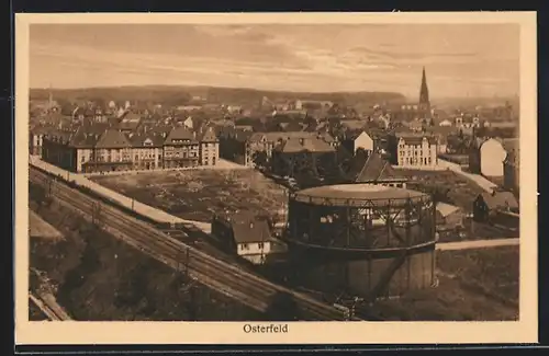 AK Osterfeld, Ortsansicht aus der Vogelschau