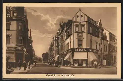 AK Osterfeld, Tabak & Cigarettengeschäft in der Marktstrasse