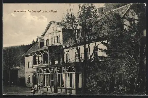 AK Grünenplan b. Alfeld, Hotel Kurhaus Grünenplan