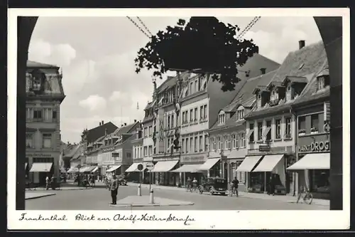 AK Frankenthal, Geschäfte in der Strasse