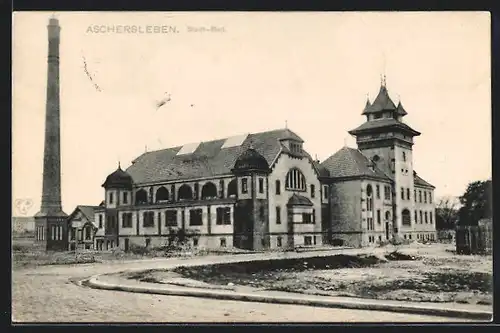 AK Aschersleben, Partie am Stadt-Bad