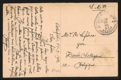 AK Osterfeld, Partie in der Marktstrasse