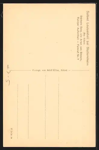 AK Stotternheim, Solbad Louisenhall, Saline Neuhall, Krieger-Ehrenhain