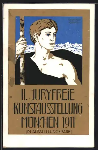 Künstler-AK München, II. Juryfreie Kunstausstellung 1911 im Ausstellungspark