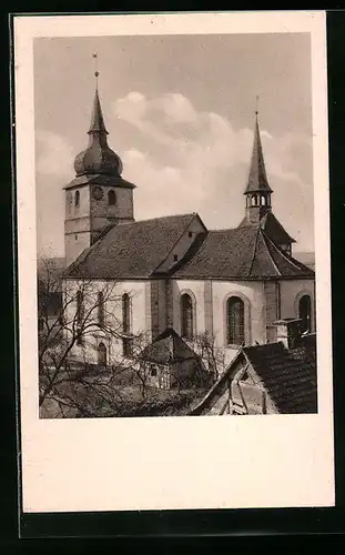 AK Ipsheim /Aischgrund, Ansicht der Kirche