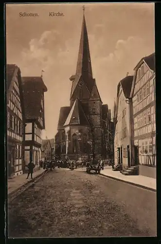 AK Schotten, Blick zur Kirche