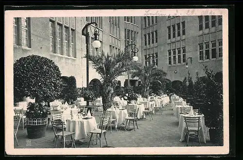 AK Berlin-Tiergarten, Restaurant Weinhaus Rheingold, Hofgarten, Potsdamer Platz