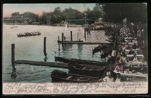 AK Berlin-Grünau, Terrasse des Gesellschaftshauses