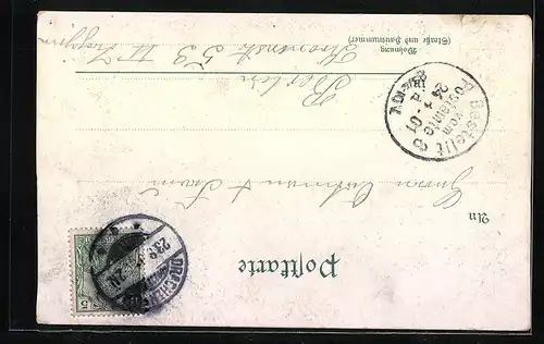 Lithographie Drachenfels, Blick auf Rolandseck und Nonnenwerth, Rolandsbogen