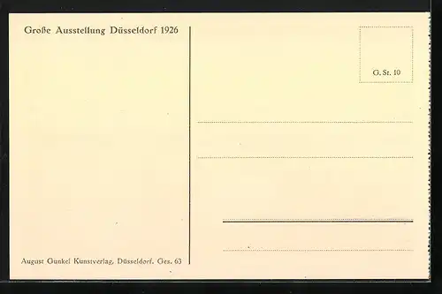 AK Düsseldorf, Grosse Ausstellung Gesolei 1926, Messegelände bei Nacht