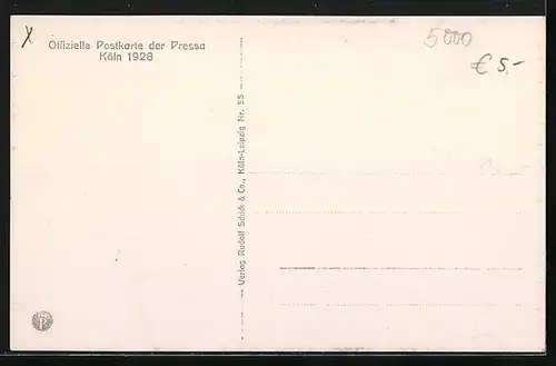 AK Köln, Pressa 1928, Blick auf das Ausstellungsgelände