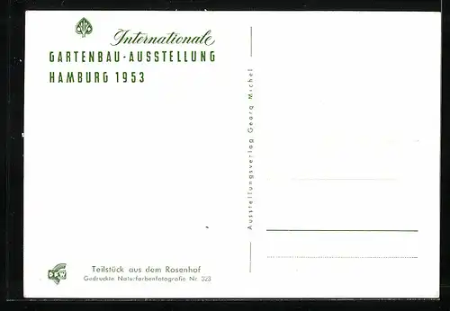 AK Hamburg, internationale Gartenbau-Ausstellung 1953, Eingang